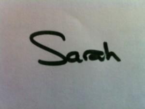 Sarah Signature