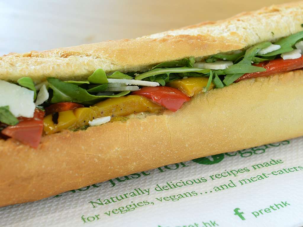 Pret A Manger - Chargrilled Peppers and Pesto Baguette copy