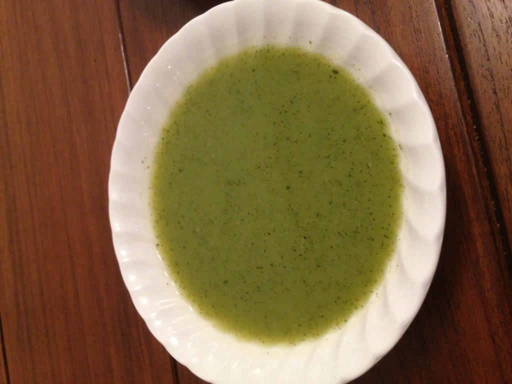 Zuchinni Soup with Homemade Chicken Stock