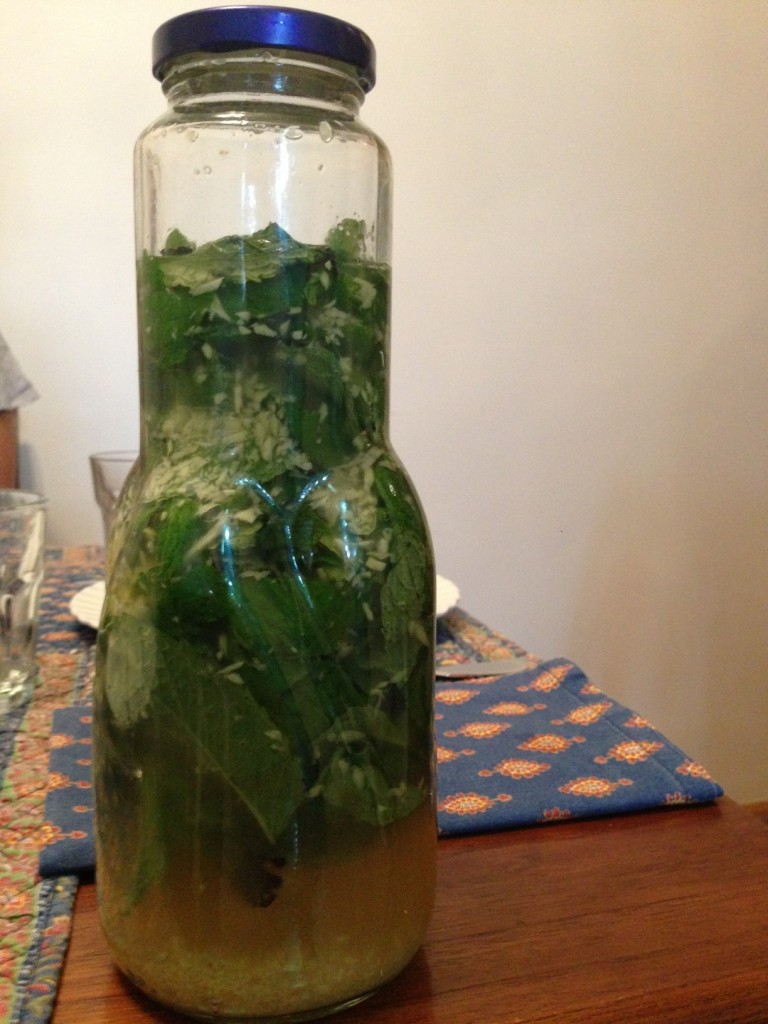 Homemade Mint Ginger Lemonade
