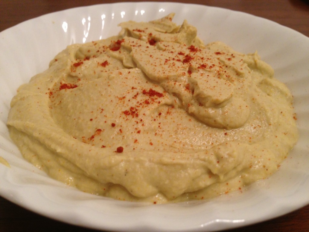 smoky baba ghannoush with raw tahini paste