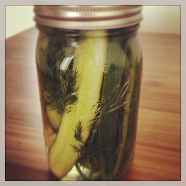 #homemadepickles getting ready for our homemade burger party for daddy!  #homemadeisbest #foodporn