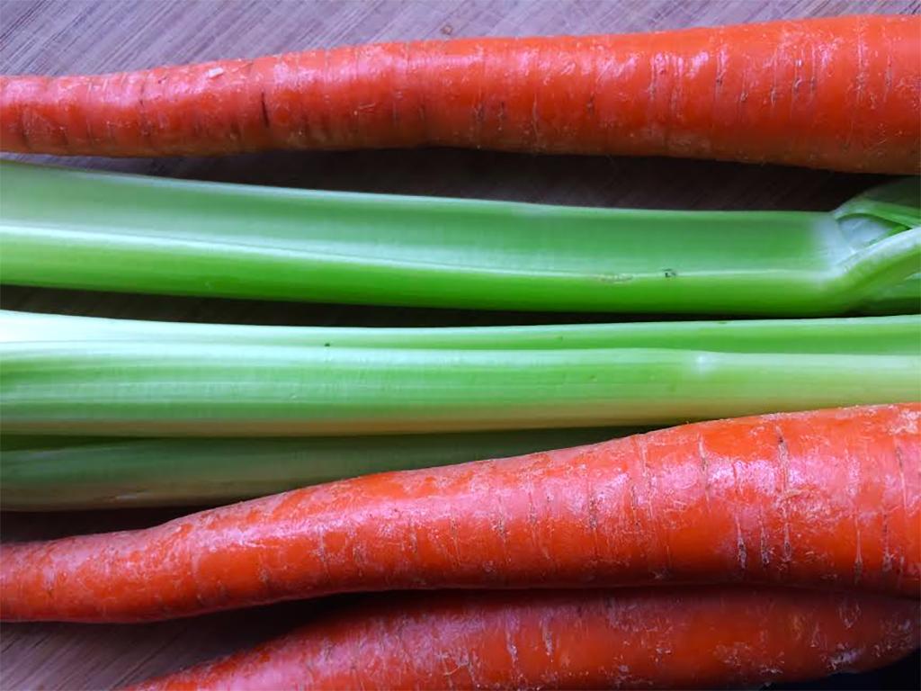 carrots and celery Green Queen