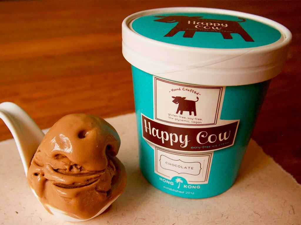 happy cow ice cream carton