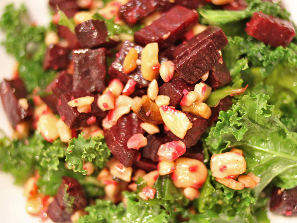 SpiceBox Organics | Kale and Roasted Beetroot Salad