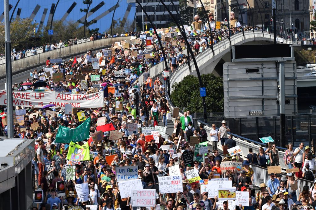 Brisbane School Strike Covering Climate Now