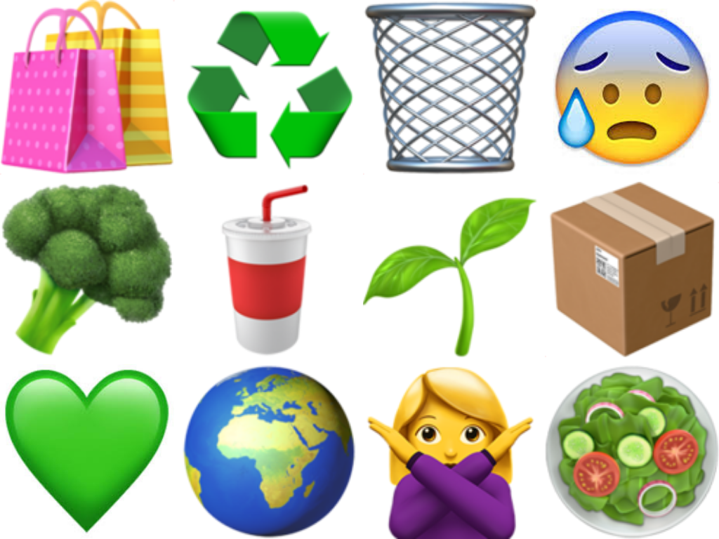 Emojis Eco Zero Waste Sustainability