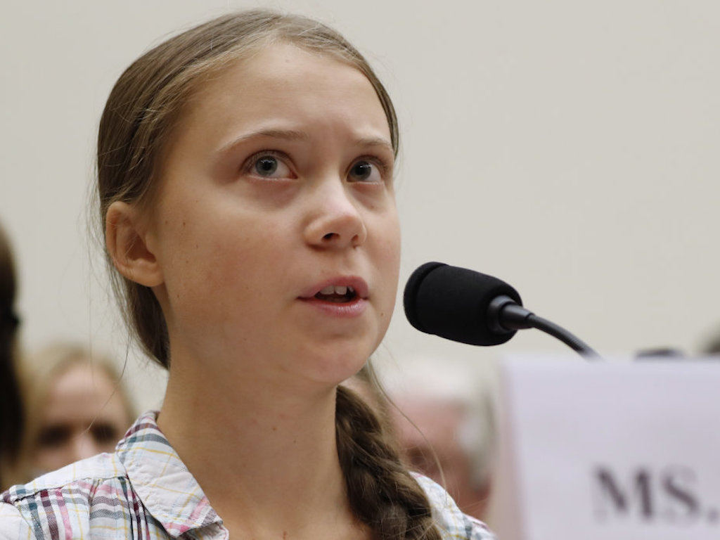 Greta Thunberg AOL News Congress - Covering Climate Now Green Queen Media