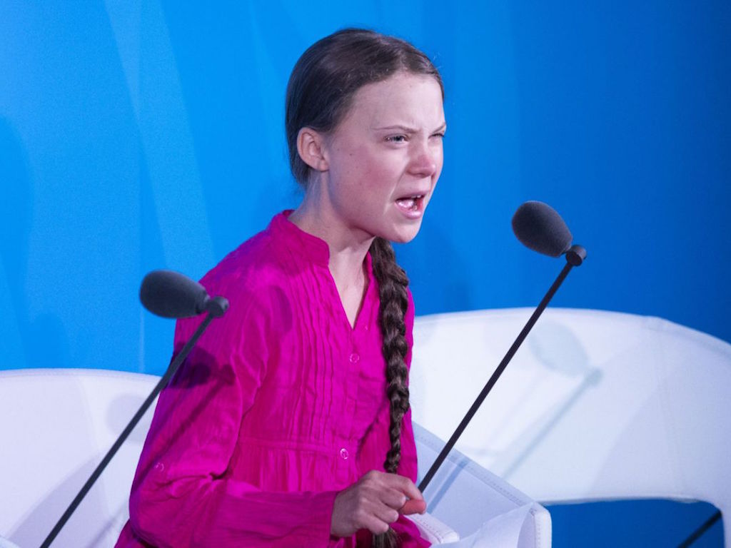 Greta Thunberg at the UN Climate Action Summit - Timothy A. Clary:AFP:Getty Images