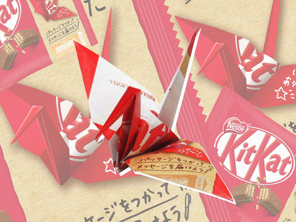 Nestle Japan Scraps KitKat Plastic Packaging For Recyclable Origami Paper