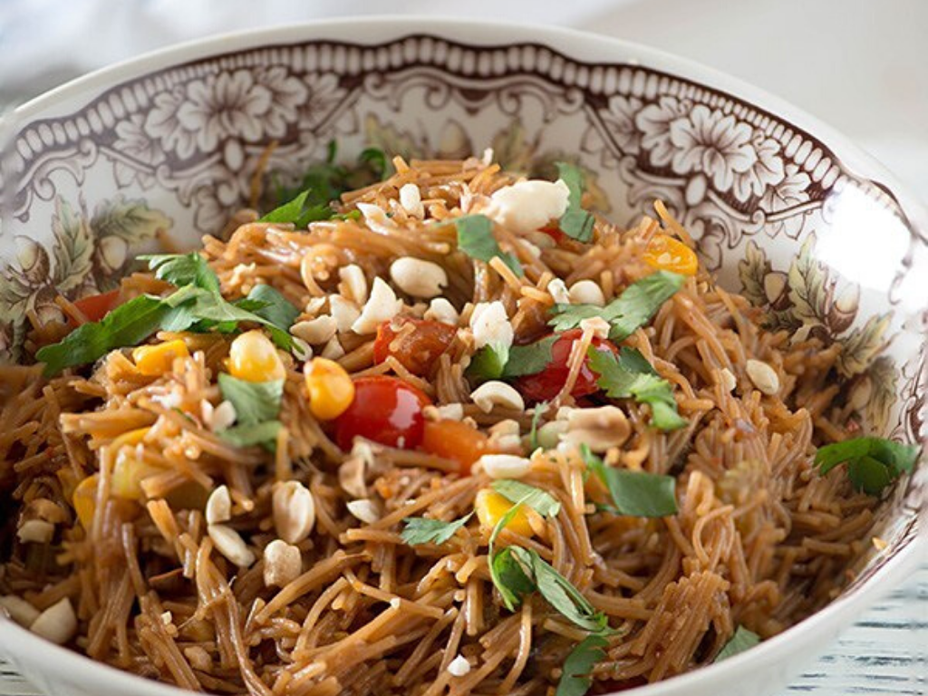 Vegan Asian Noodle Wholesome Breakfast Bowl