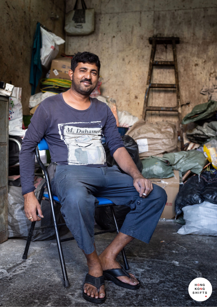 Hong Kong Shifts Photography Series A Harbour Cleaner & A Recycling Worker