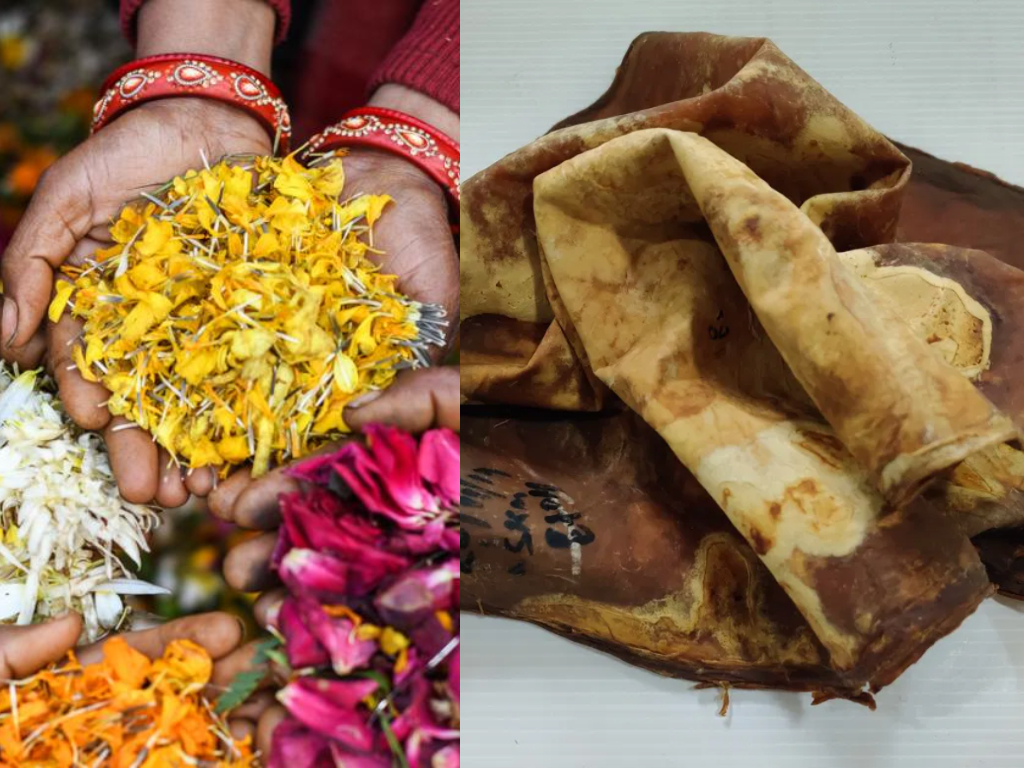The vegan leather made from India’s waste flowers