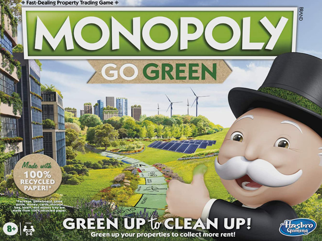Monopoly: New Green Edition Made From Recycled Materials Nudges Players To Invest In Renewables & Make Sustainable Choices