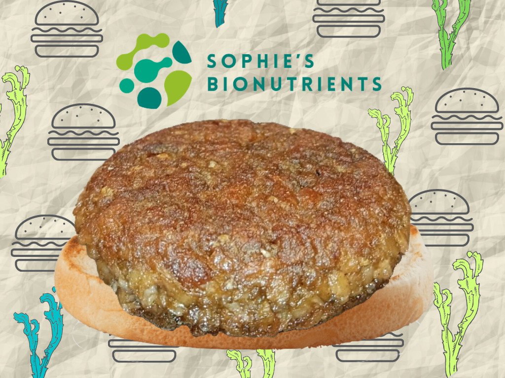 Sophie’s Bionutrients Singapore Food Tech Debuts World’s First Plant-Based Algae Protein Burger Patty