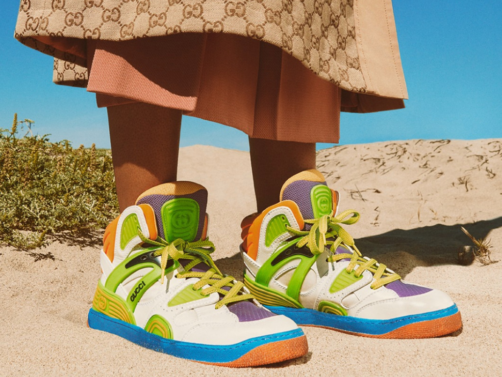 Gucci Launches Vegan Sneakers Here S, Vegan Leather Yellow Material