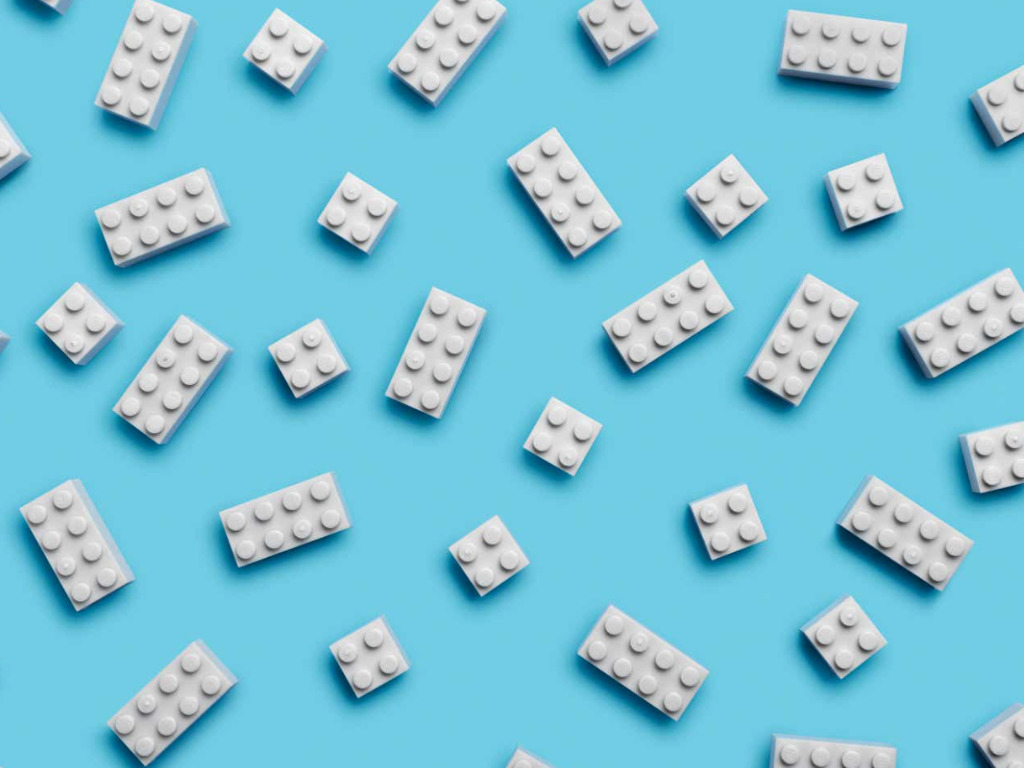 Lego 50 New White 1 x 6 Dot Bricks Building Blocks Pieces