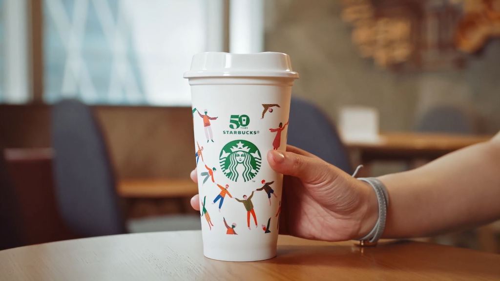 Starbucks brings back personal reusable cups to Starbucks cafes in the U.S.
