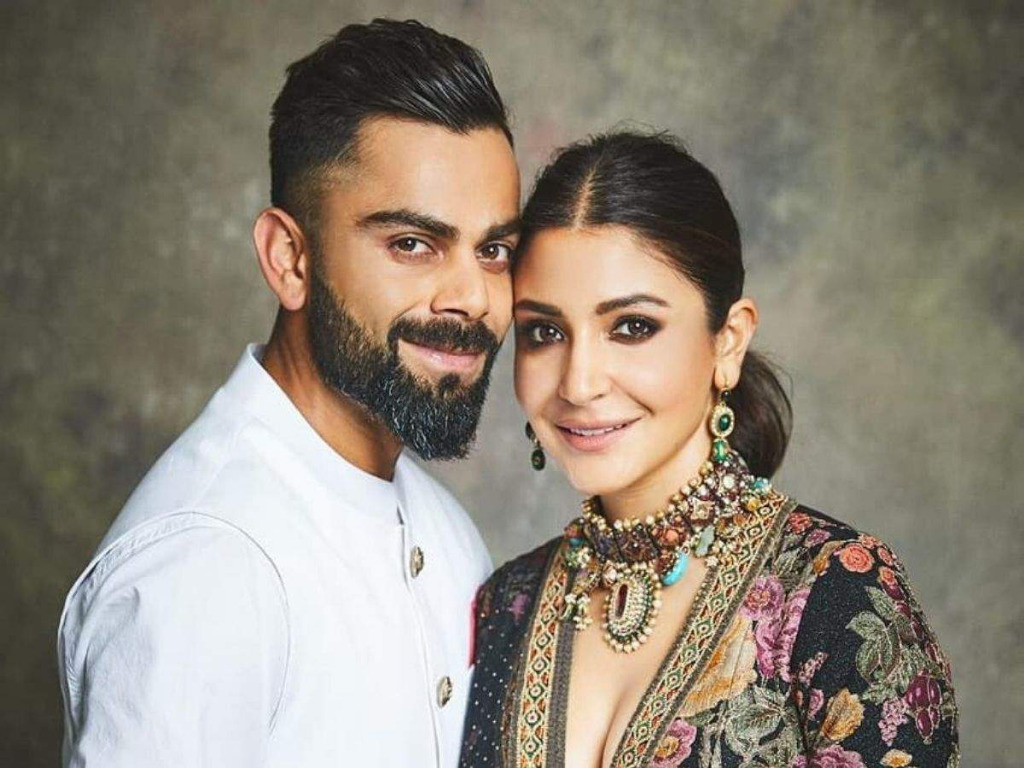 Ultimate Indian Power Couple Anushka Sharma And Virat Kohli Back Blue Ultimate Indian Power Couple Anushka Sharma And Virat Kohli Back Blue
