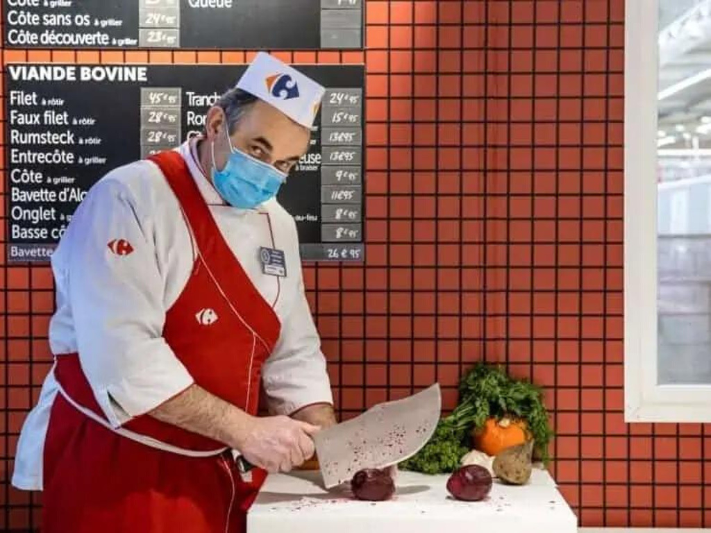 Carrefour vegan butcher