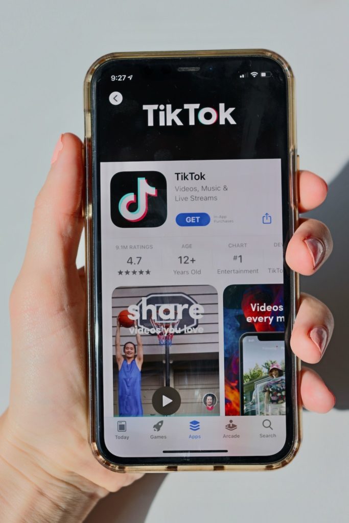 tiktok on phone