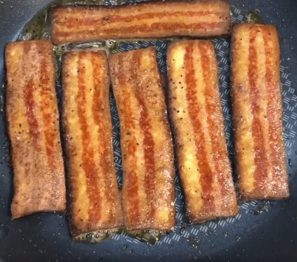 Thrilling's vegan bacon cooks like pork bacon