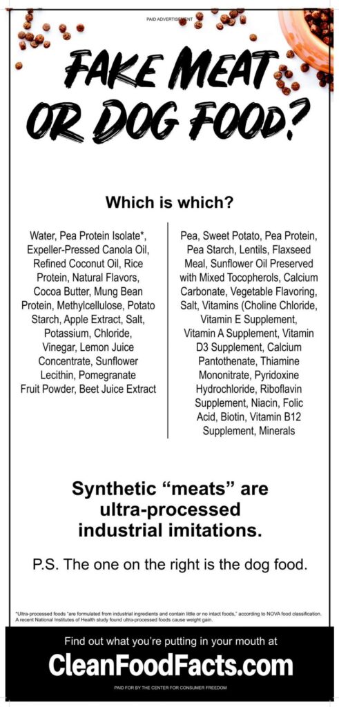 plant based meat ads