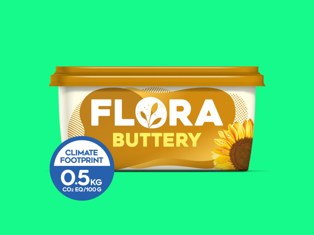 flora carbon label