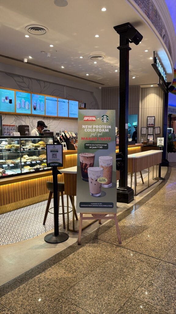 starbucks india protein cold foam