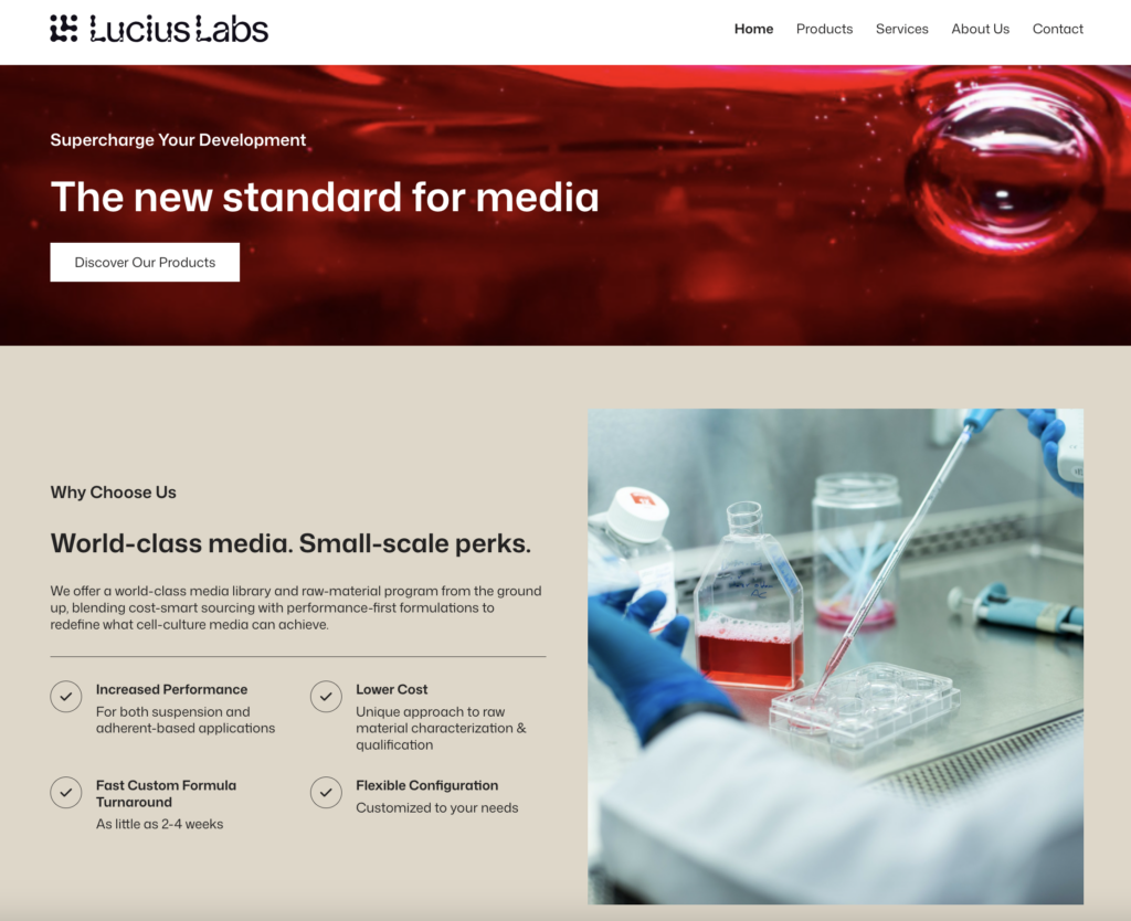 upside foods lucius labs