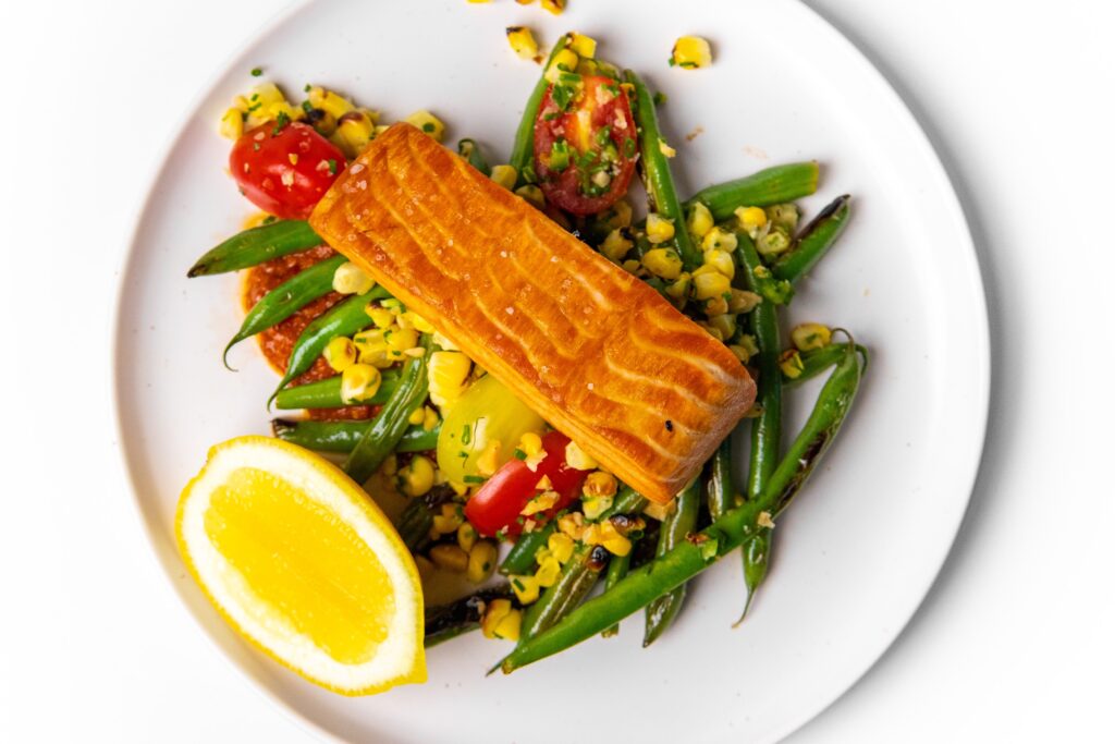 new school foods salmon