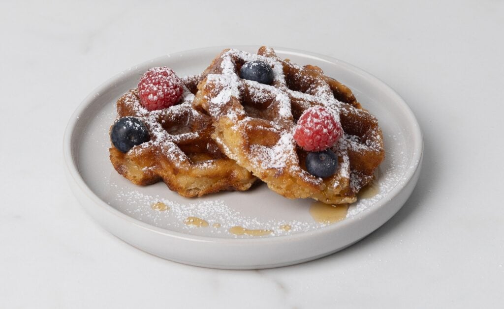high protein waffles