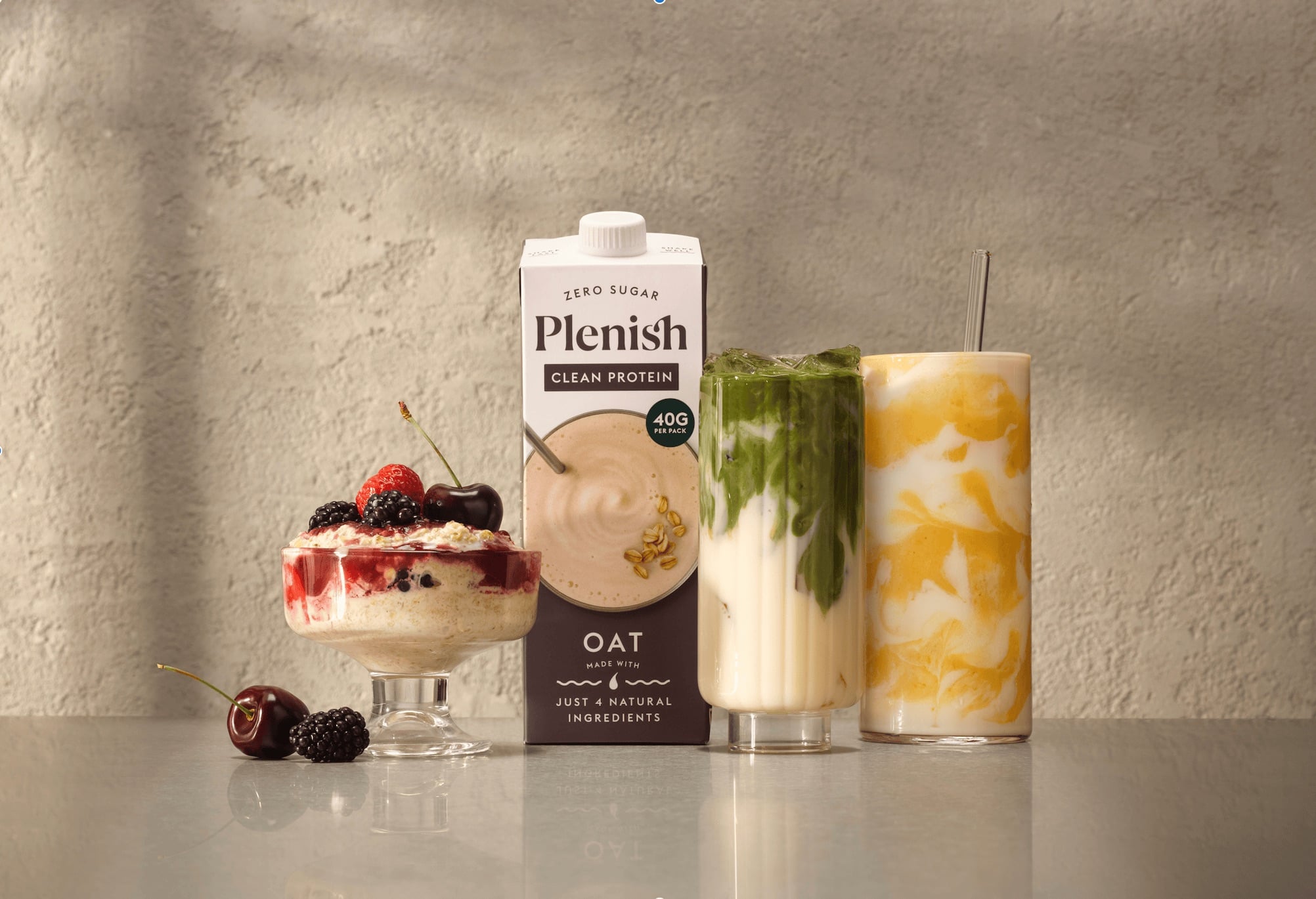 plenish clean protein oat milk