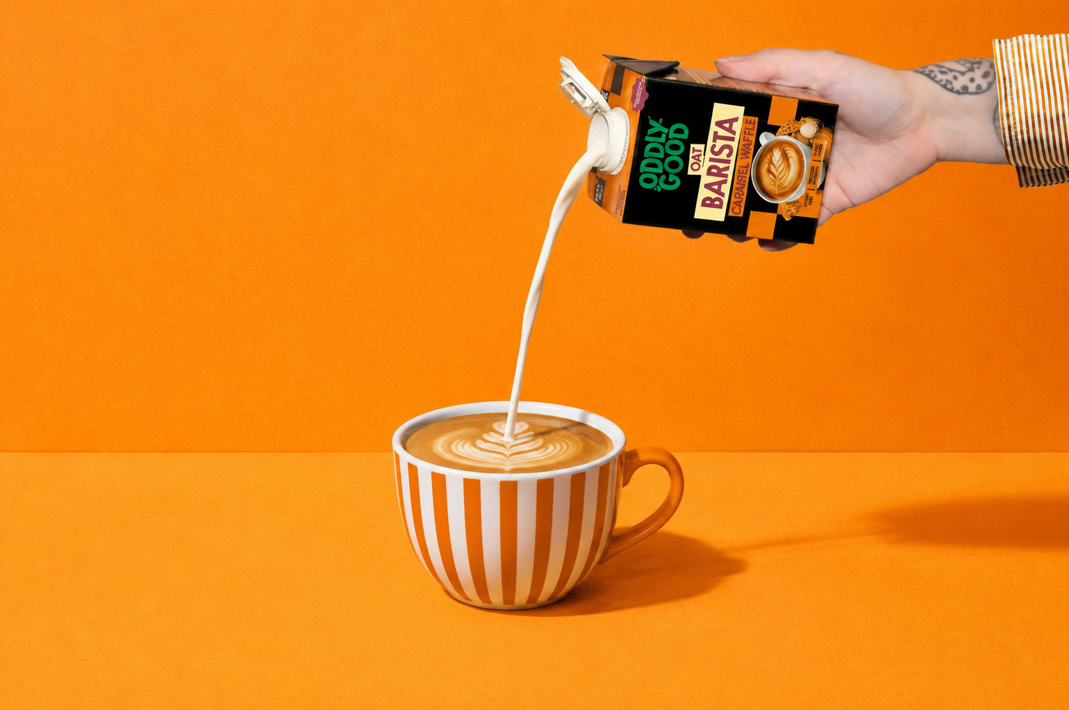 oddlygood caramel waffle oat milk
